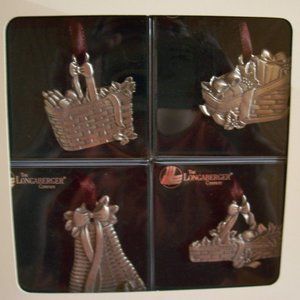 Longaberger Commemorative Christmas Basket Ornaments